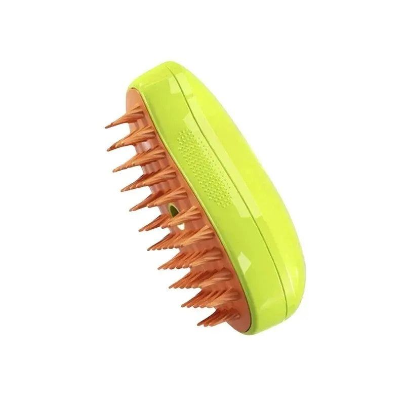 Ultimate 3-in-1 Pet Grooming Brush: Electric Steam Cleaner, Massage Comb & Hair Removal Tool for Cats & Dogs